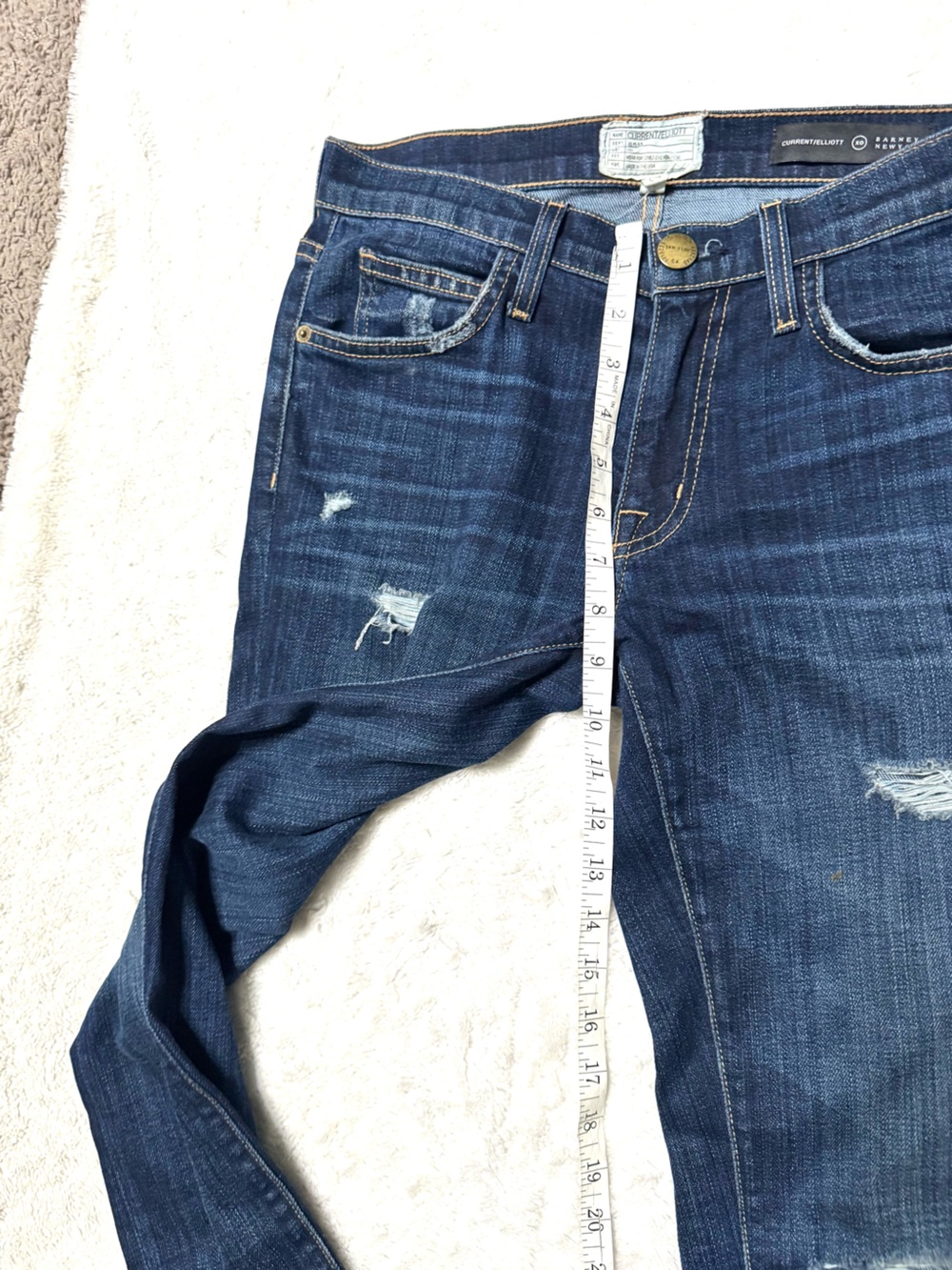 CURRENT/ELLIOTT X BARNEYS NEWYORK The Fling Jean in Gibson Destroy - Picture 9 of 11